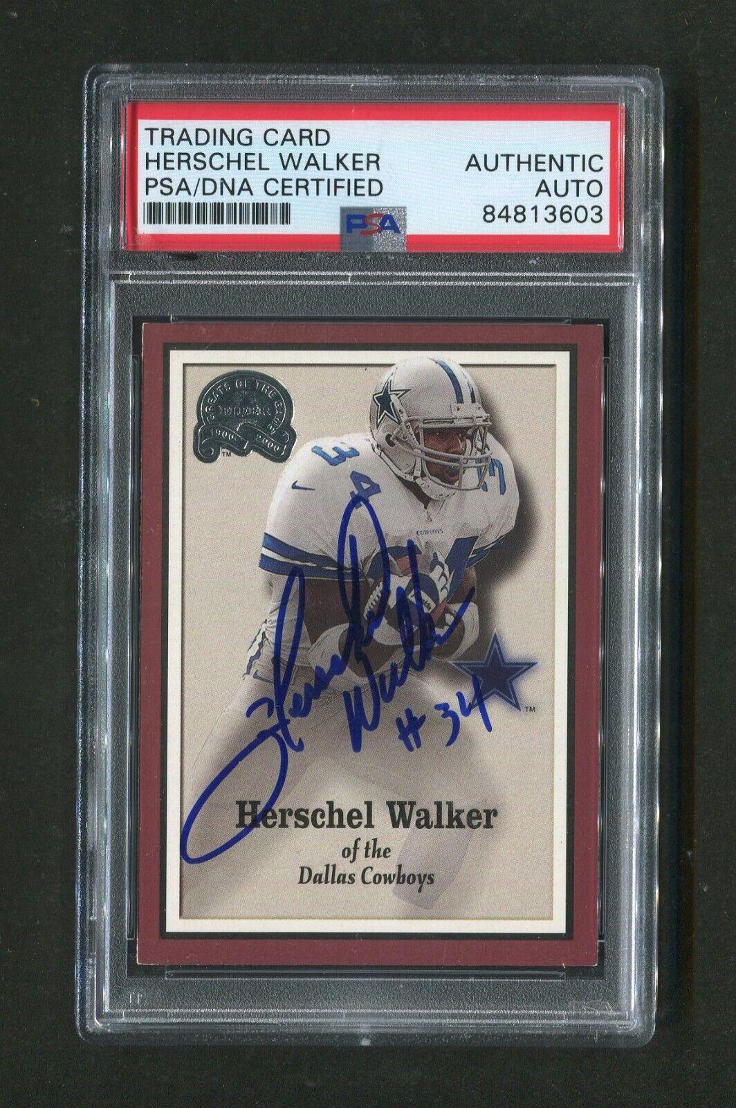 Herschel Walker Dallas Cowboys NFL Original Autographed Items for