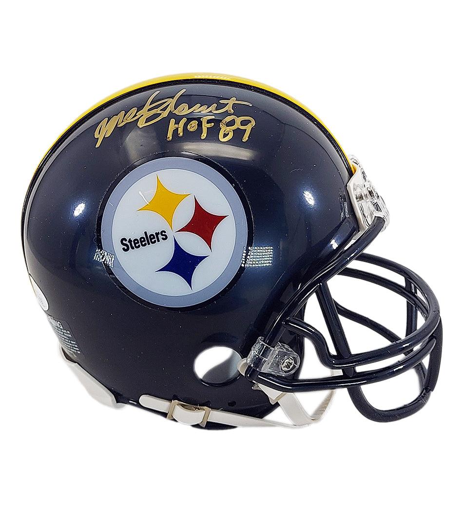 Mel Blount HOF 89 Autographed Pittsburgh Steelers Mini Football