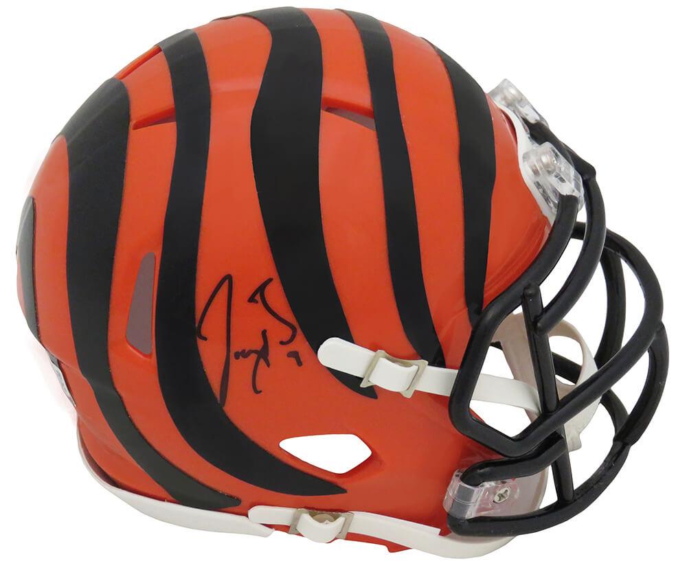 Joe Burrow Signed Cincinnati Bengals Speed Mini Football Helmet (Fanat — RSA