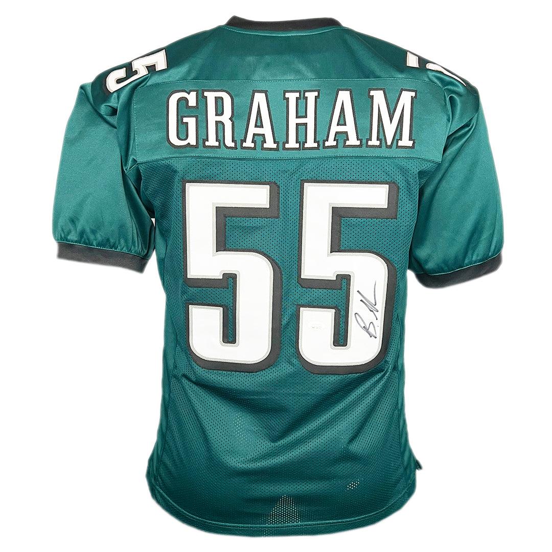 Brandon Graham Authentic Signed White Pro Style Framed Jersey JSA