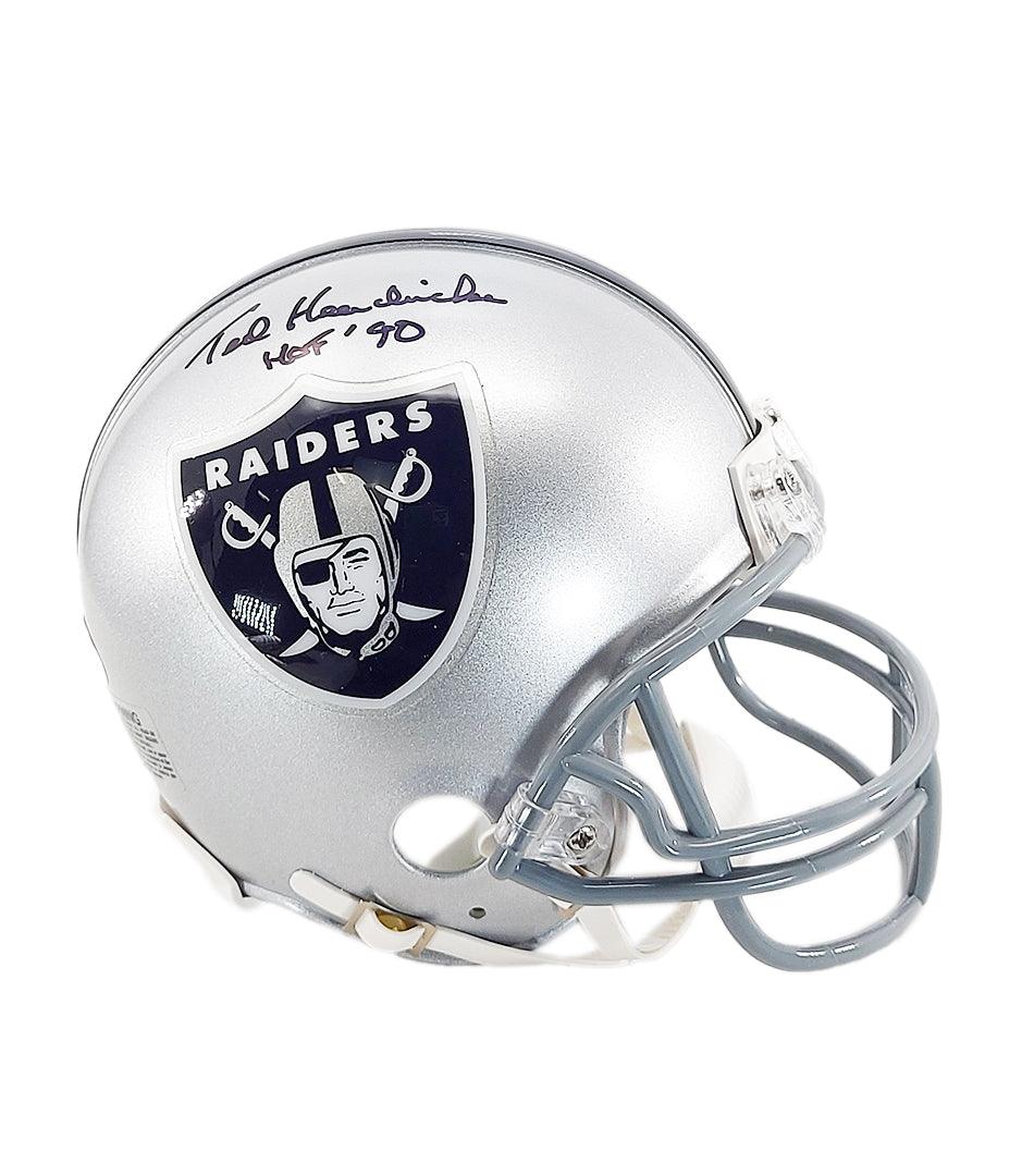 Ted Hendricks Signed HOF 90 Inscription Oakland Raiders Mini Football  Helmet (JSA)