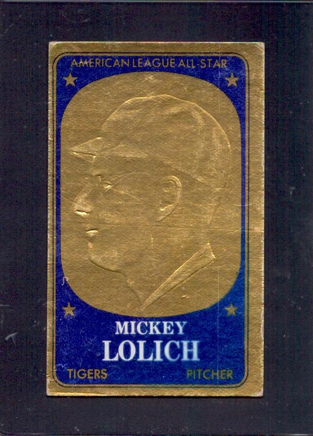 1965 Mickey Lolich Topps Embossed #55 Tigers Baseball Card — RSA