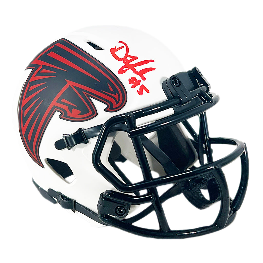 DRAKE LONDON SIGNED FALCONS SALUTE SPEED MINI HELMET - BAS