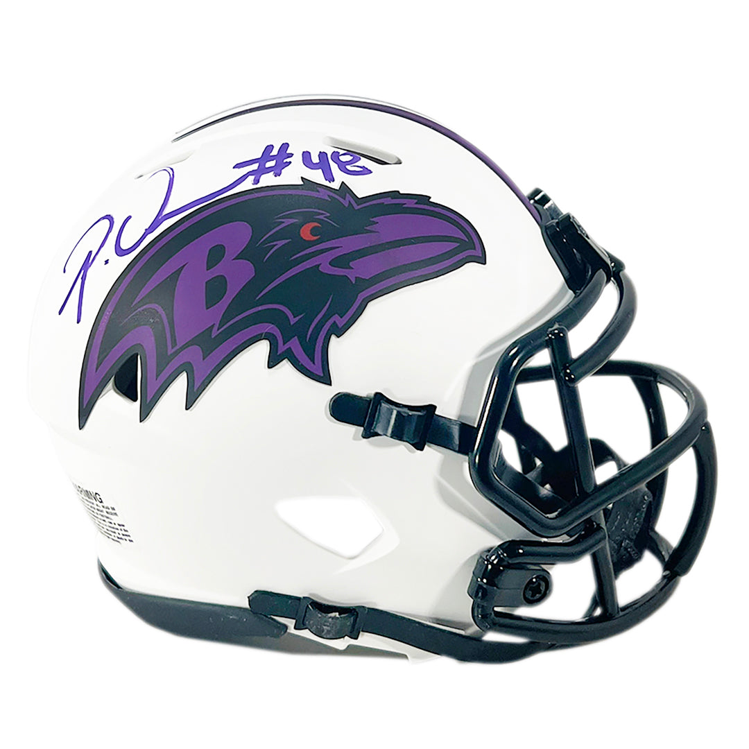 Patrick Queen Signed Baltimore Ravens Lunar Eclipse Speed Mini Footbal — RSA