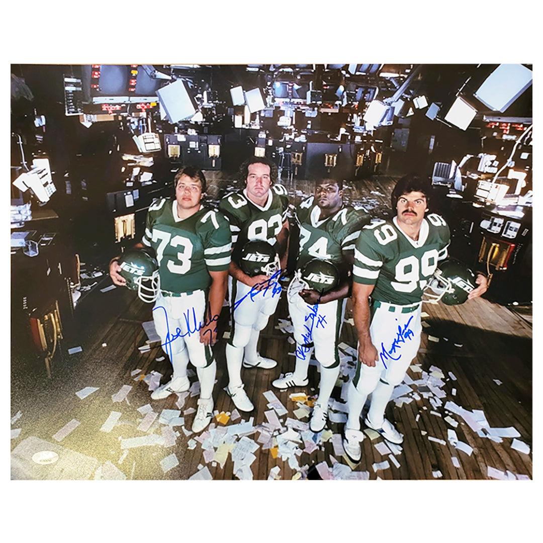 New York Jets Sack Exchange Mark Gastineau, Joe Klecko, Marty Lyons and  Abdul Salaam Autographed 16x20 Photo Picture