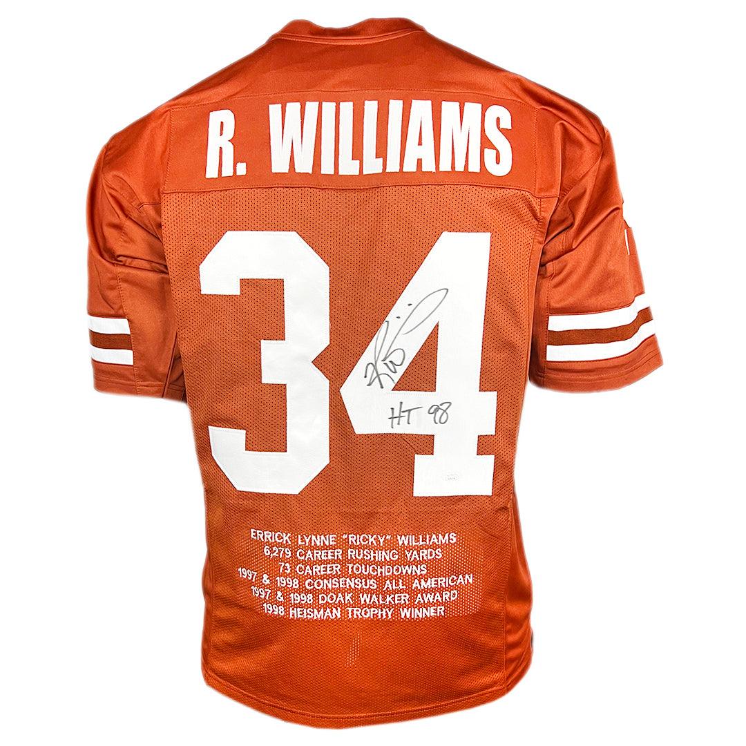 Ricky Williams Autograph stitched custom NFL Pro Style Jersey