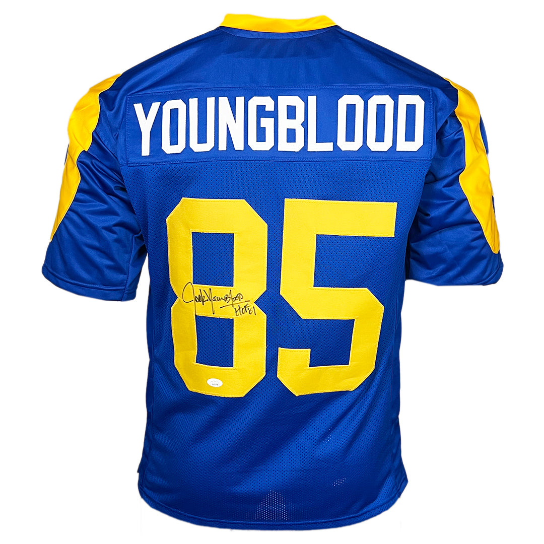 Los Angeles Rams Jack Youngblood Signed Blue & Yellow