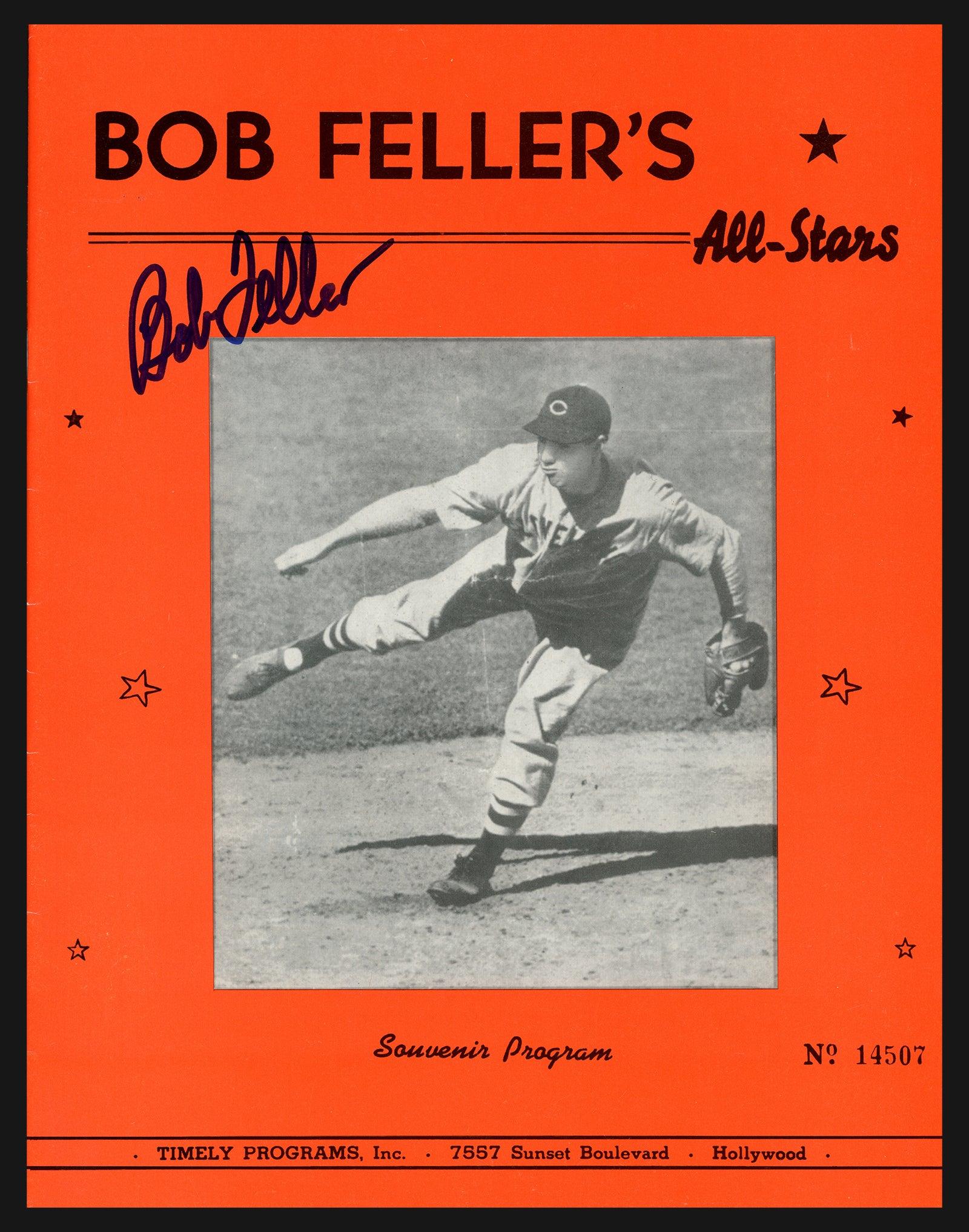 Bob Feller Framed Signed Cleveland Indians Jersey Beckett Autographed
