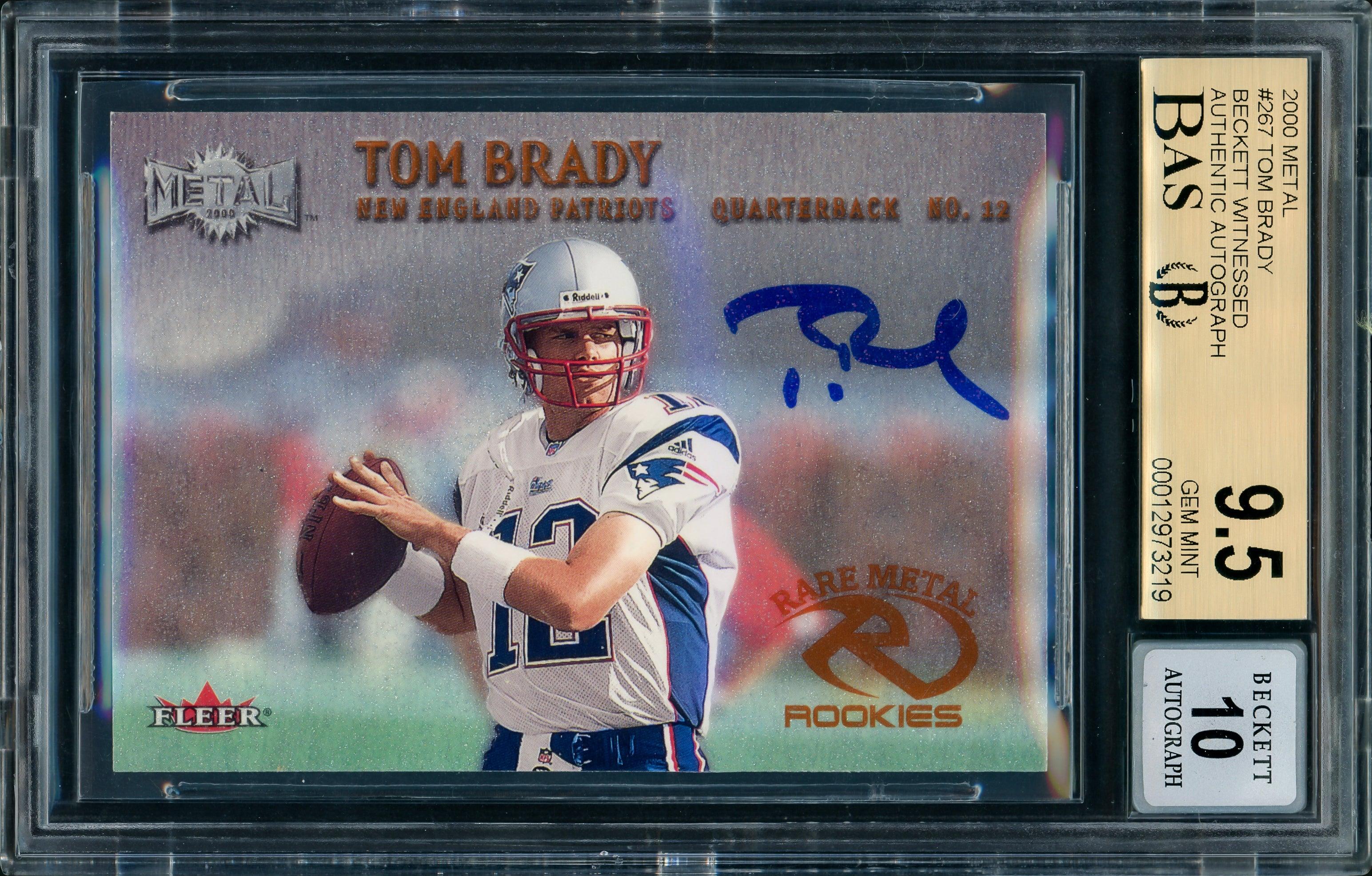 Rare Metal Tom Brady outlet Rookie Card