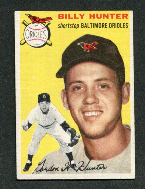 1954 Topps #48 Billy Hunter Baltimore Orioles Baseball Card