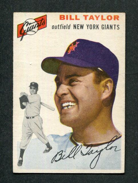 1954 Topps #74 Bill Taylor New York Giants Rookie Baseball Card — RSA