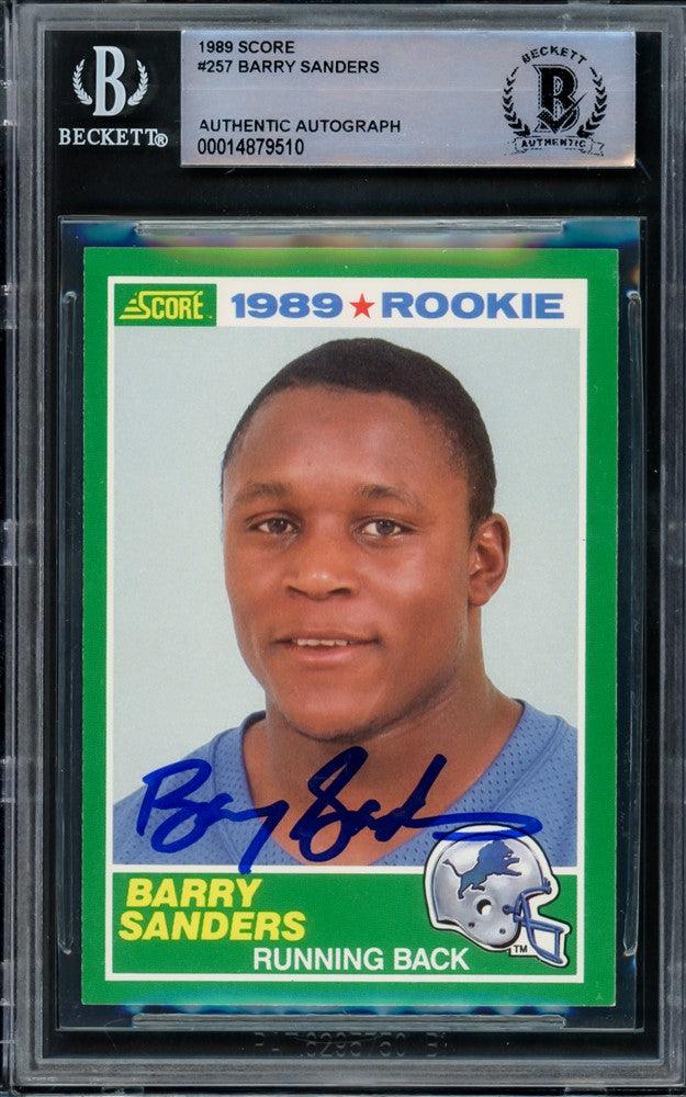 Barry Sanders Signed Lions Jersey - The Autograph Source