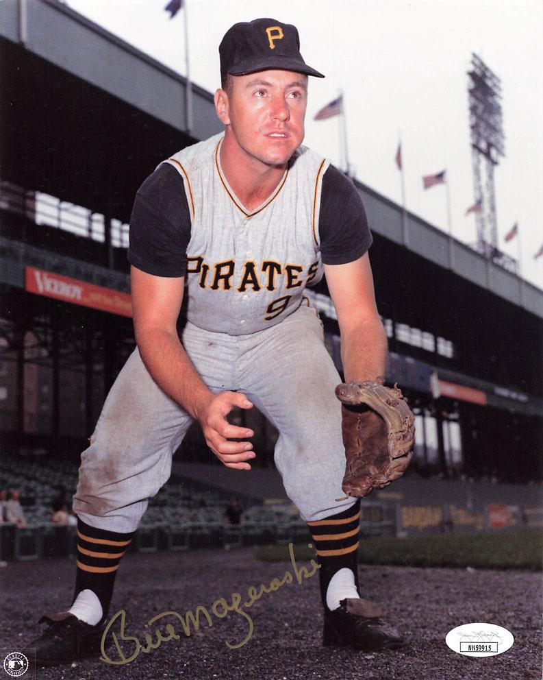 Bill Mazeroski Autographed Pittsburgh Custom Gray Baseball Jersey - BAS
