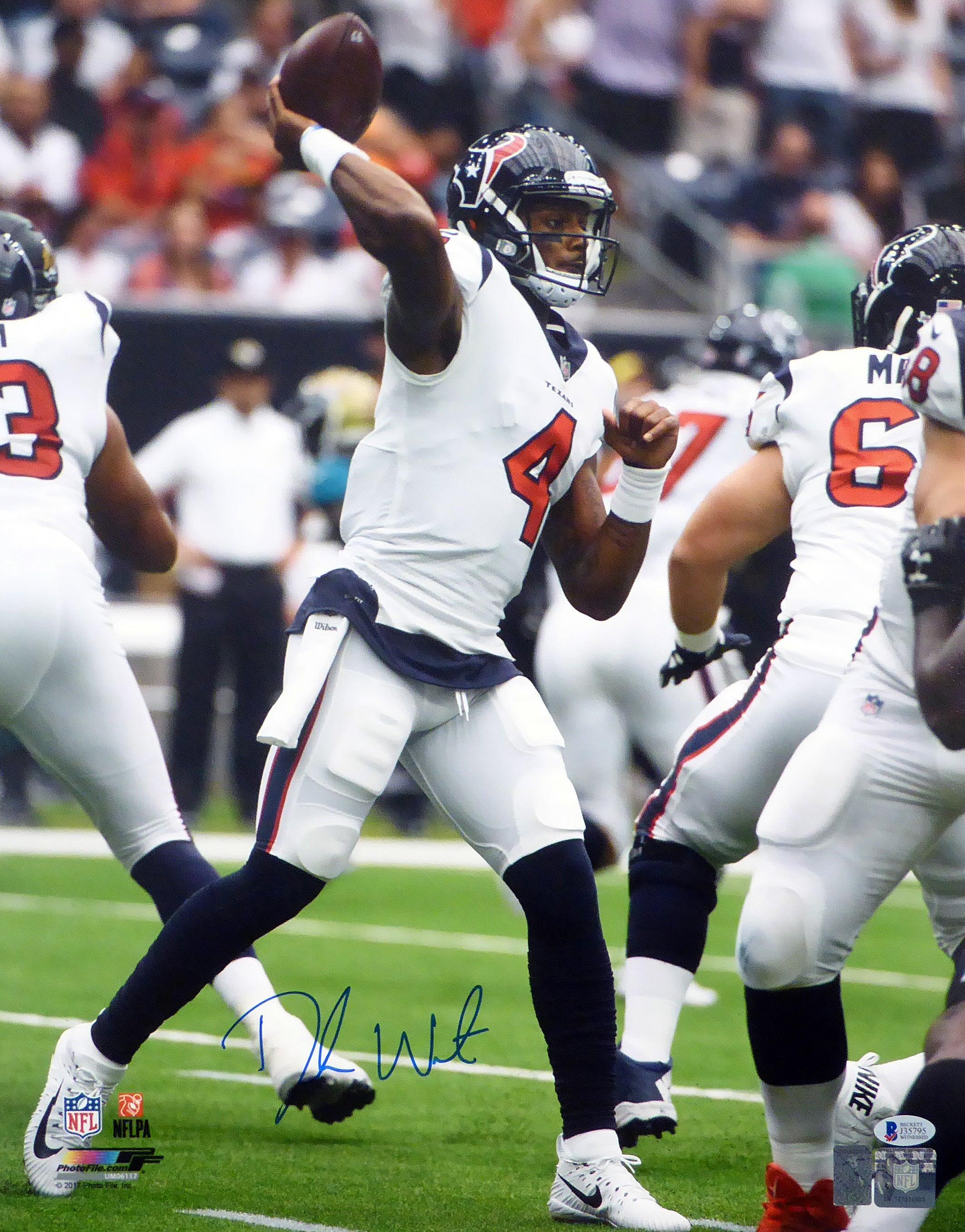 Framed Houston Texans Deshaun Watson Autographed Signed Jersey