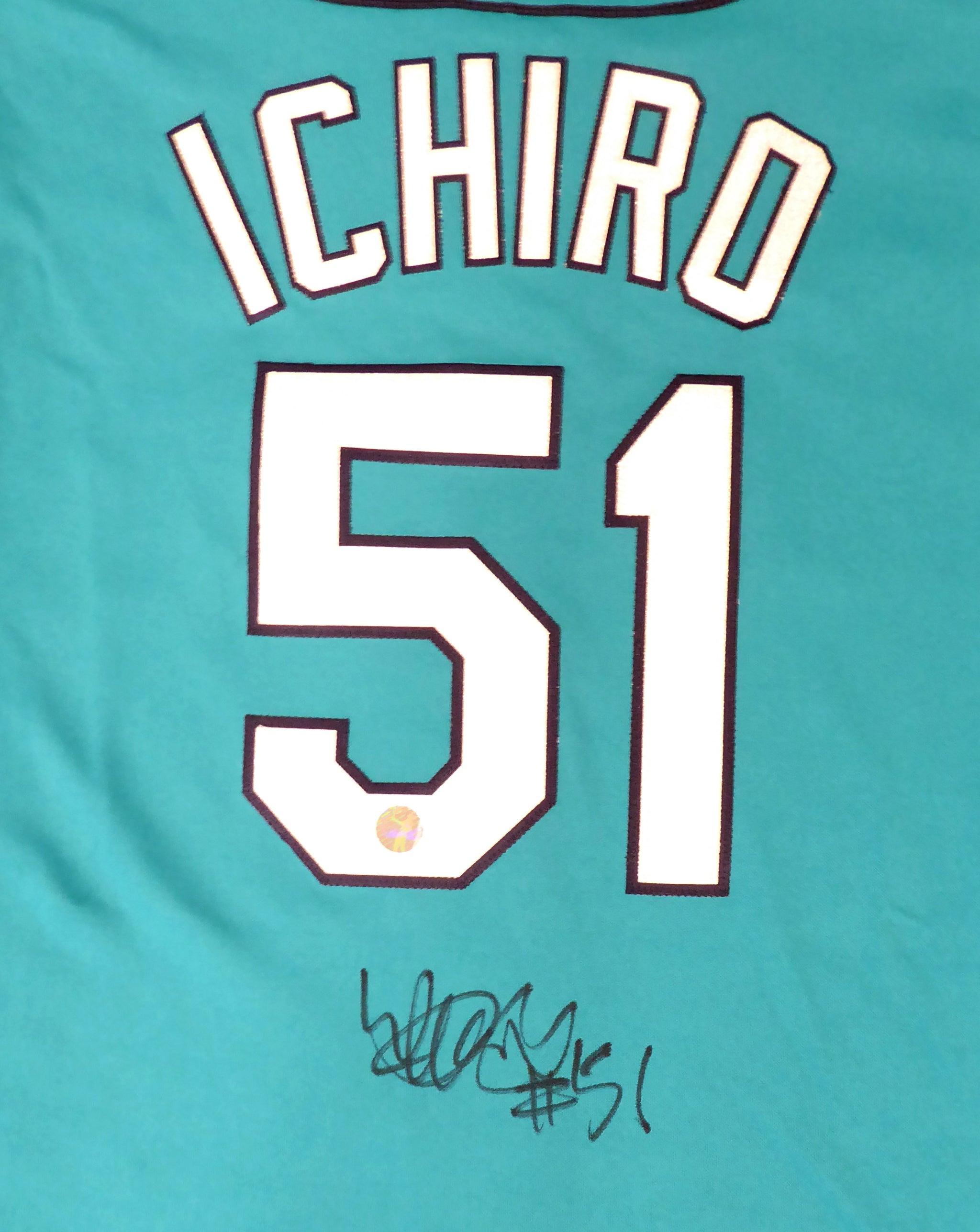 Ichiro Suzuki Autographed Seattle Mariners Majestic Baseball Jersey - Ichiro  Hologram at 's Sports Collectibles Store