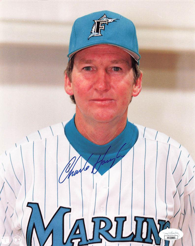 Charlie Hough Autographed Florida Marlins 1993 Opening Day Inaugural G -  Famous Ink