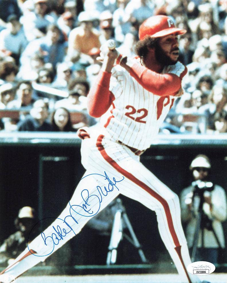 Bake McBride Philadelphia Phillies Autographed Signed 8x10 Photo -  Certified Authentic