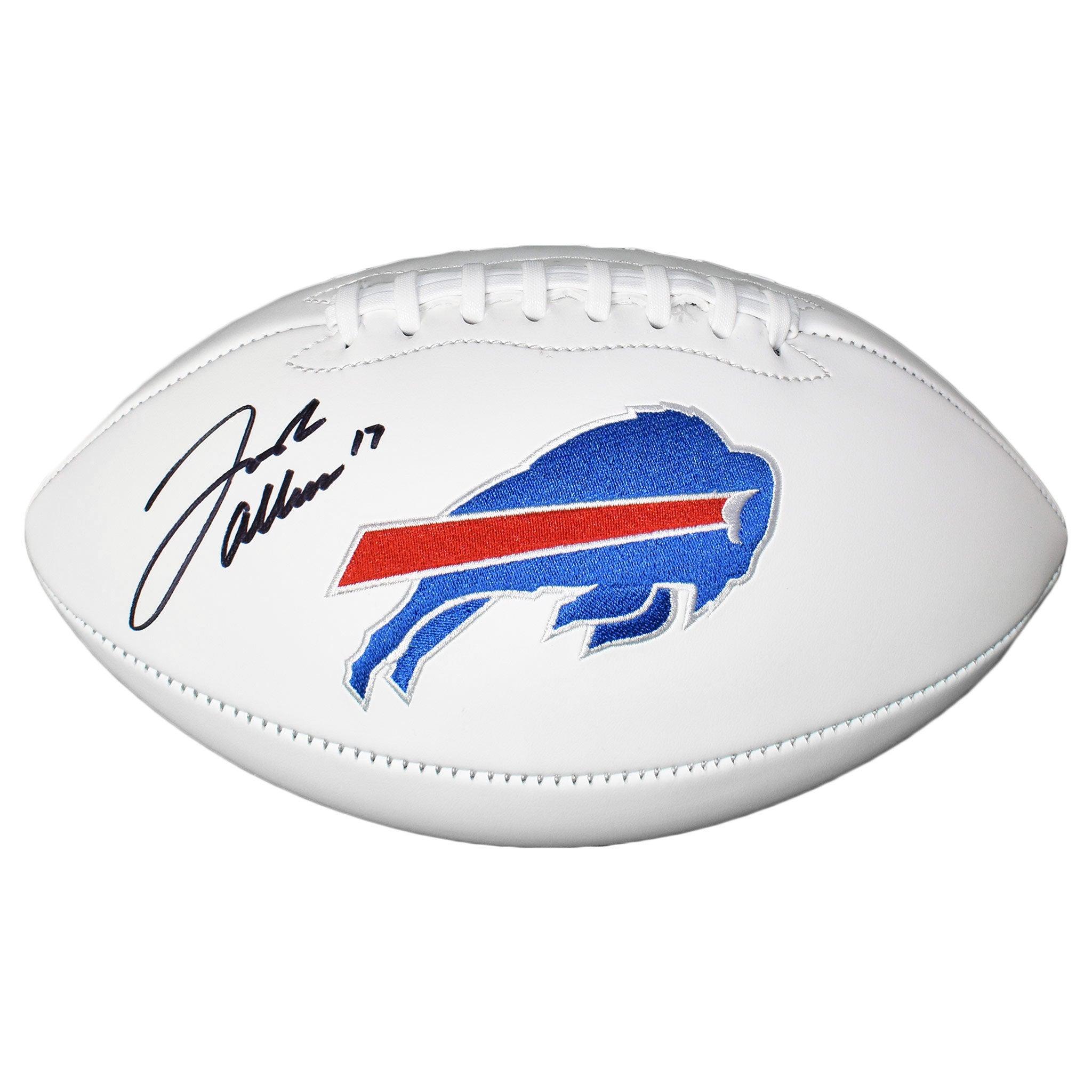 Josh Allen Autographed Buffalo Bills Signed White Game Football