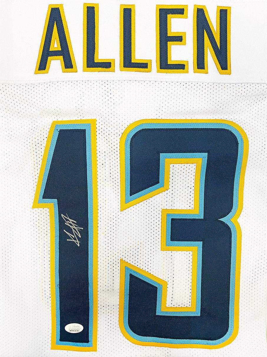 RSA Keenan Allen Signed Pro-Edition White Football Jersey (Beckett)