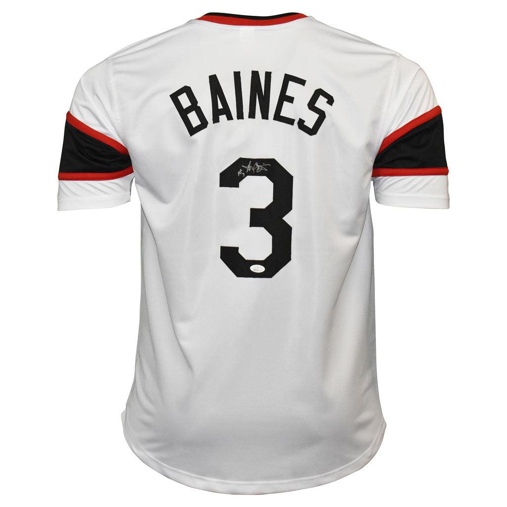Harold Baines Autographed Chicago White Sox Custom Baseball Jersey