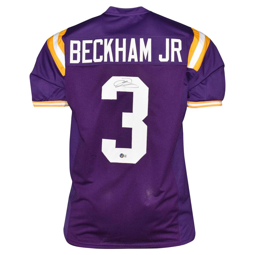 : Odell Beckham Jr Autographed Purple LSU Jersey