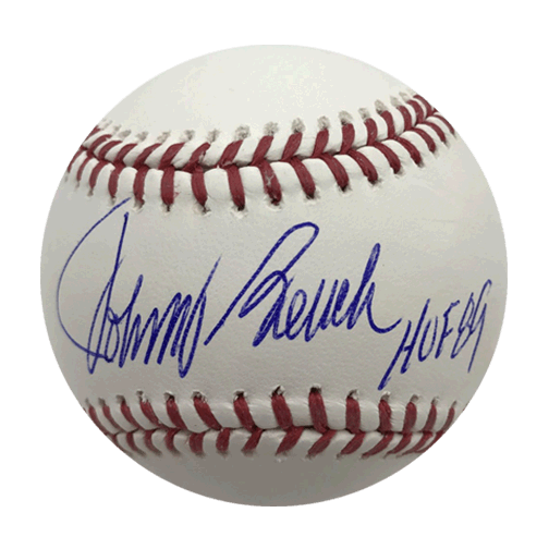 Johnny Bench Autographed Jerseys, Signed Johnny Bench Inscripted Jerseys