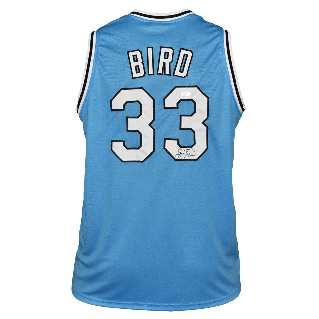 Larry Bird 33 Indiana State Basketball Throwback Jersey L / Blue