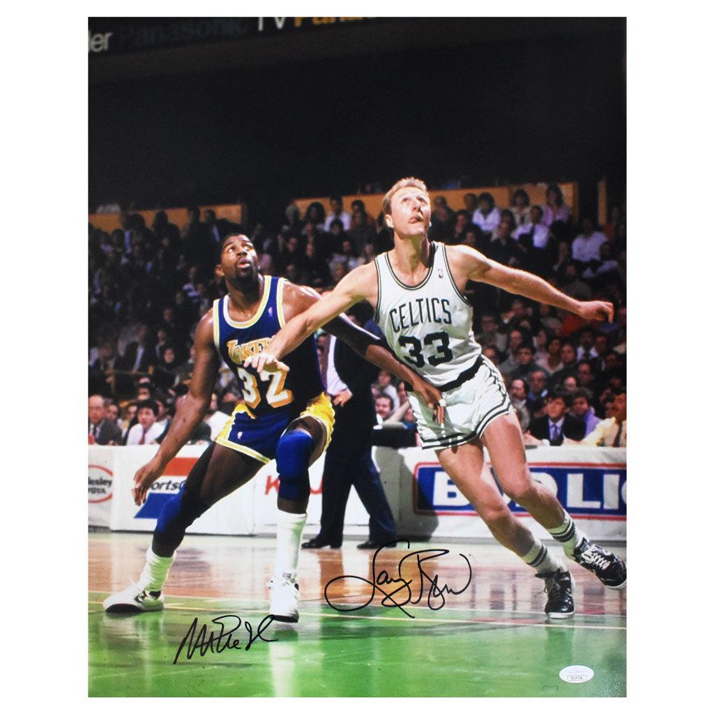 Larry Bird & Magic Johnson Autographed Lakers/Celtics 16×20 Photo BAS –  Denver Autographs