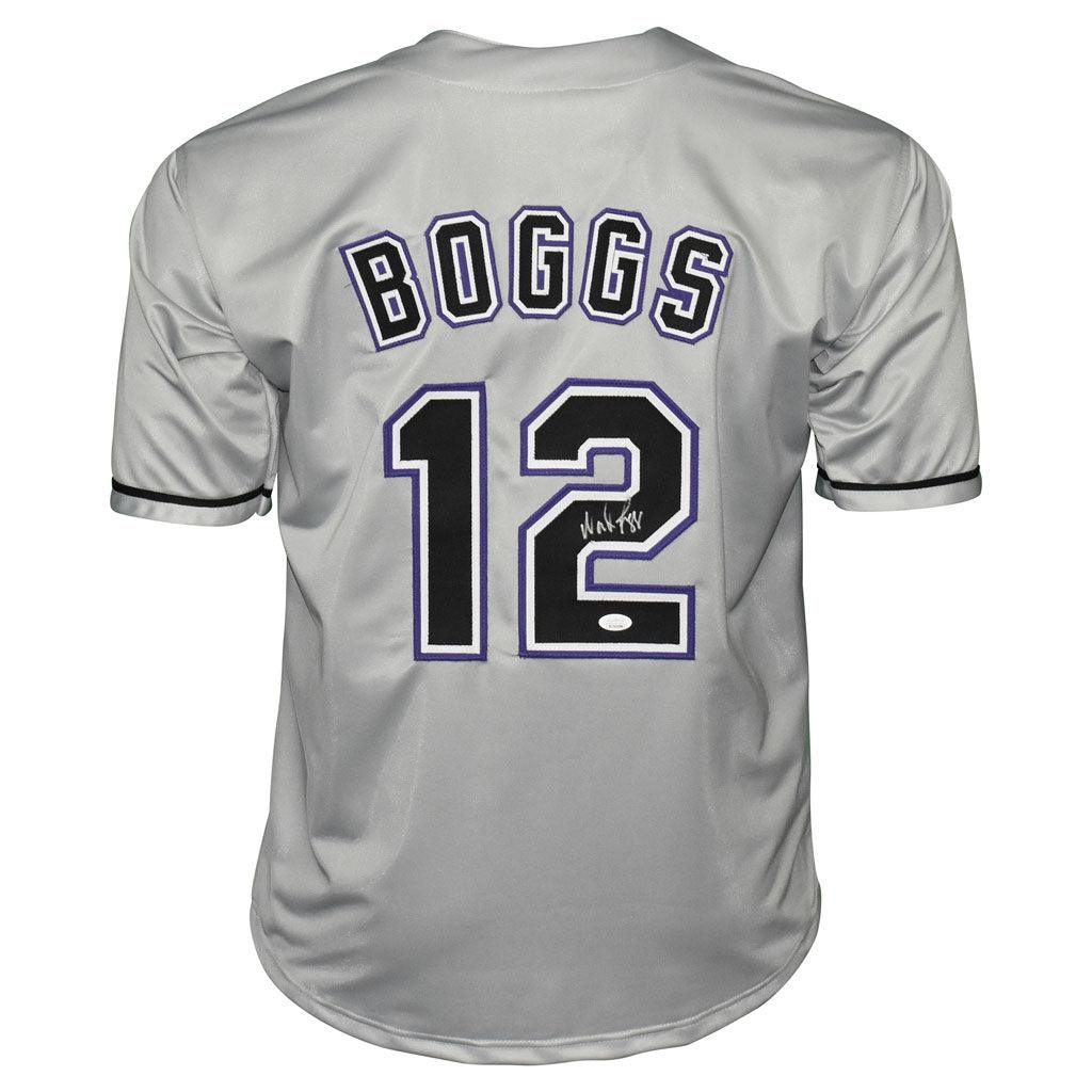 Wade Boggs Signed Tampa Bay Grey Baseball Jersey (JSA)