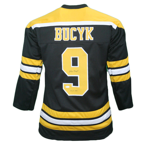Johnny Bucyk Autographed Black Boston Bruins Jersey at 's Sports  Collectibles Store