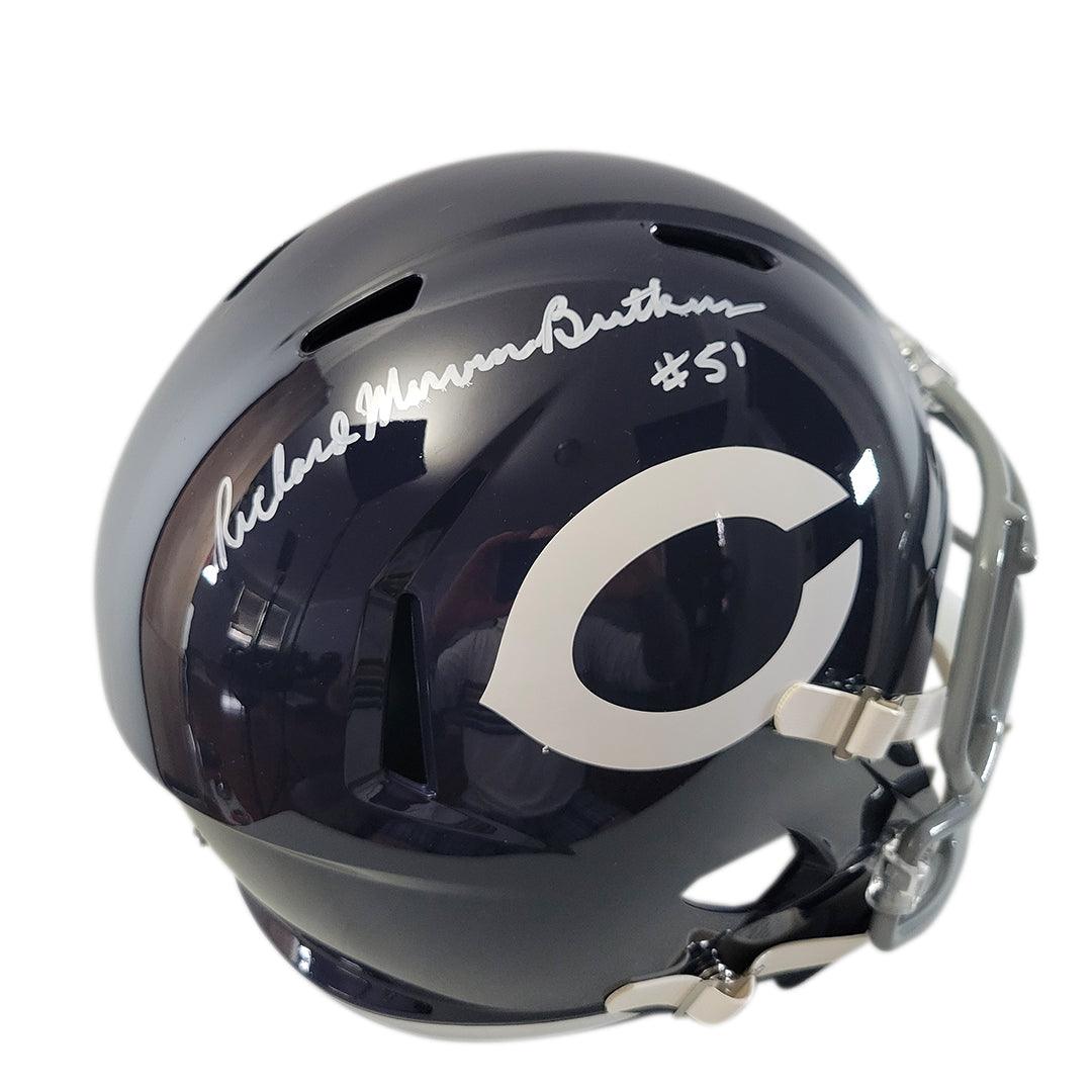 Dick Butkus Autographed Chicago Bears Throwback Speed Mini Helmet Beckett