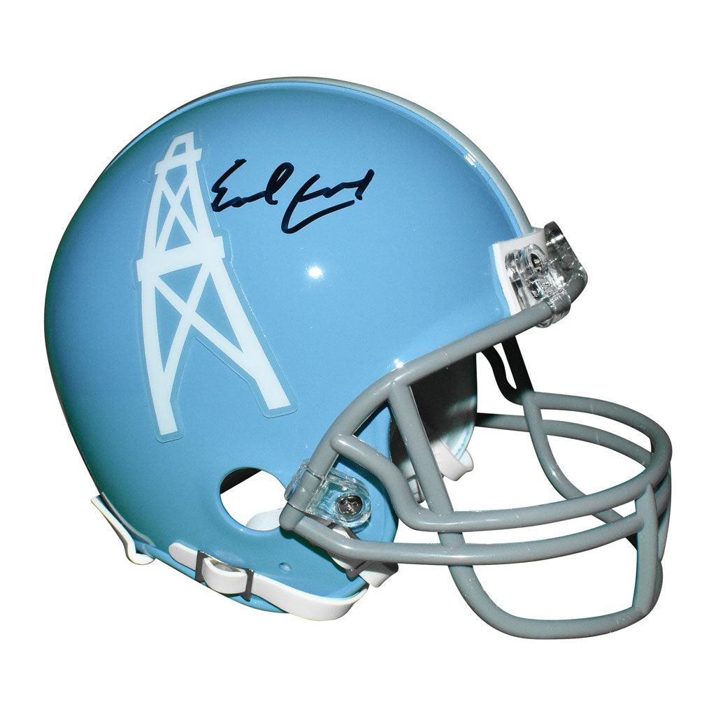 Riddell Earl Campbell Houston Oilers Signed Mini Football Helmet