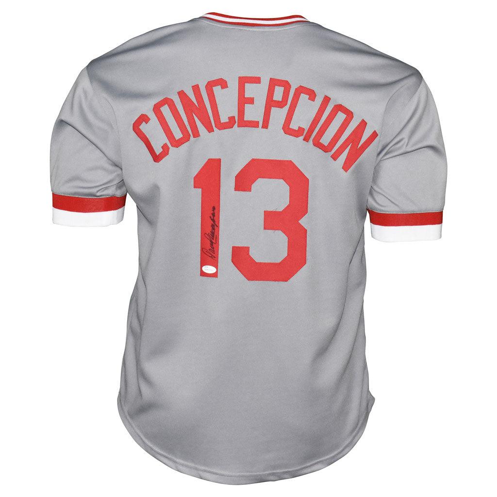 Dave Concepcion Signed Cincinnati White Baseball Jersey (JSA)