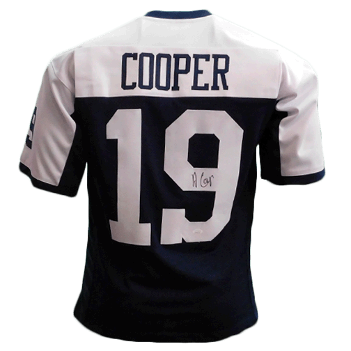 Amari Cooper Signed Dallas White Football Jersey (JSA) — RSA