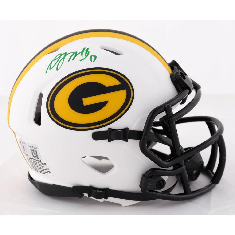 Davante Adams Signed Green Bay Packers Lunar Speed Mini Football Helmet  (Beckett)