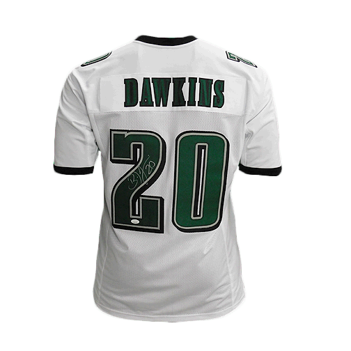 Brian Dawkins Signed Philadelphia White Football Jersey (JSA)