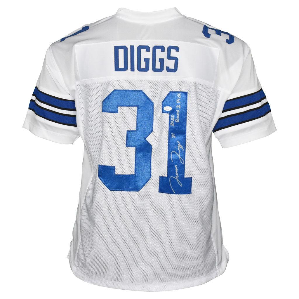 Trevon Diggs Autographed Dallas Custom White Football Jersey - BAS