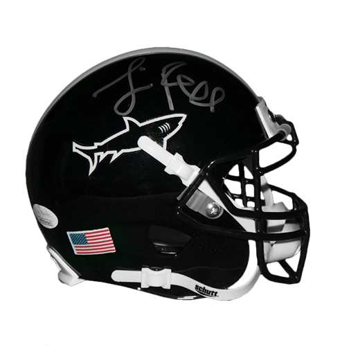 Jamie Foxx #13 Any Given Sunday Sharks Mini Helmet (JSA)