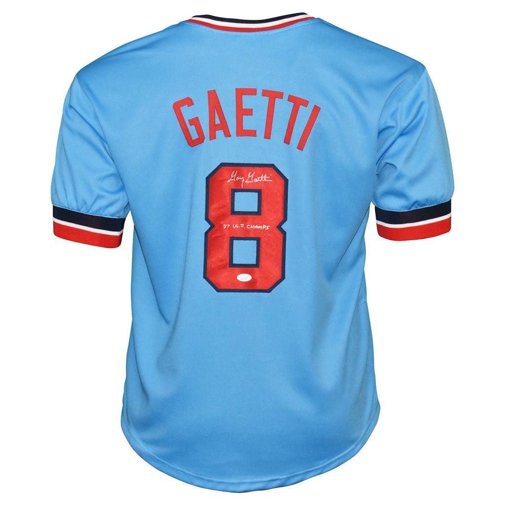 Gary Gaetti Autographed G-Man Retro Nickname Custom Jersey – Fan HQ