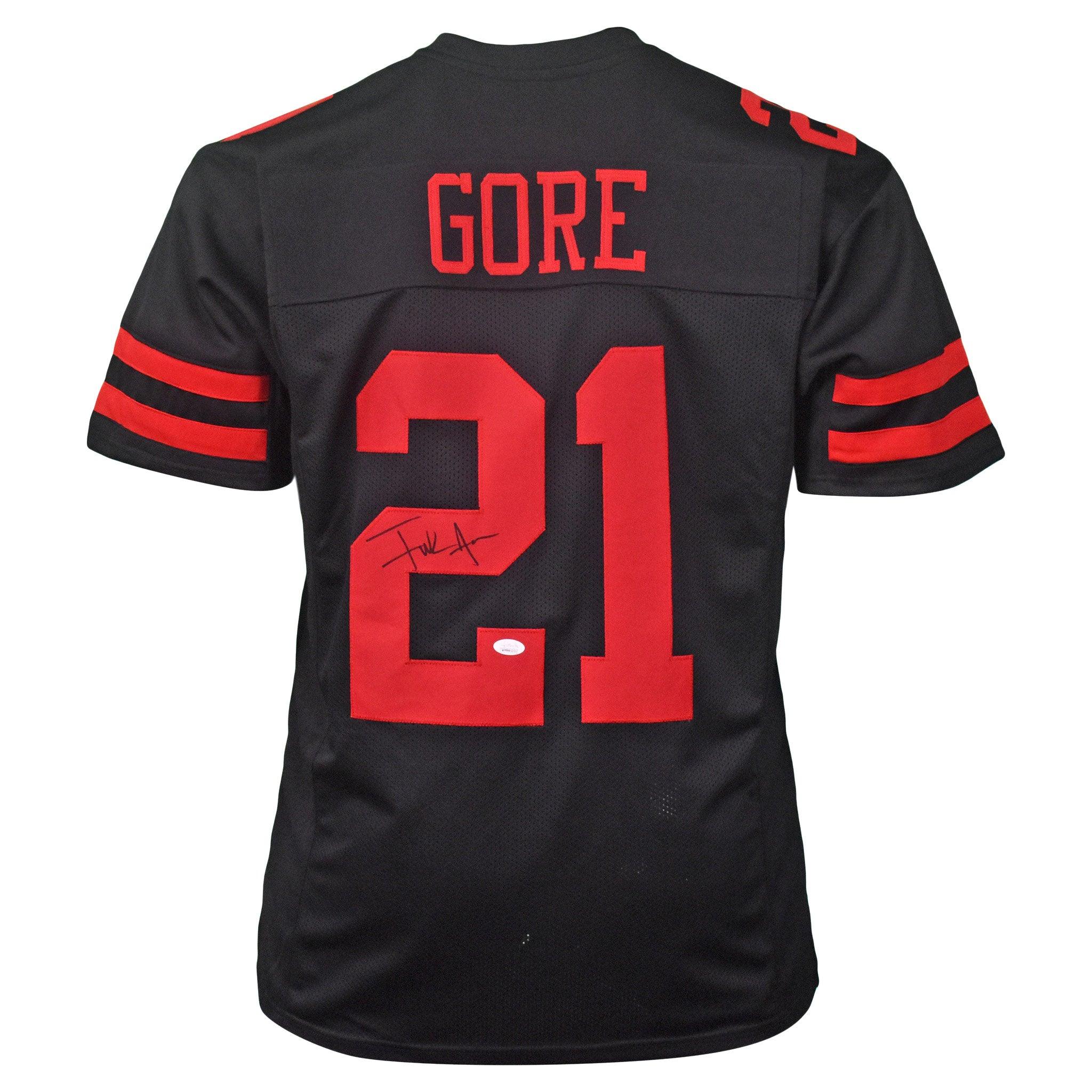 Frank Gore Signed Pro-Edition Black Football Jersey (JSA) — RSA