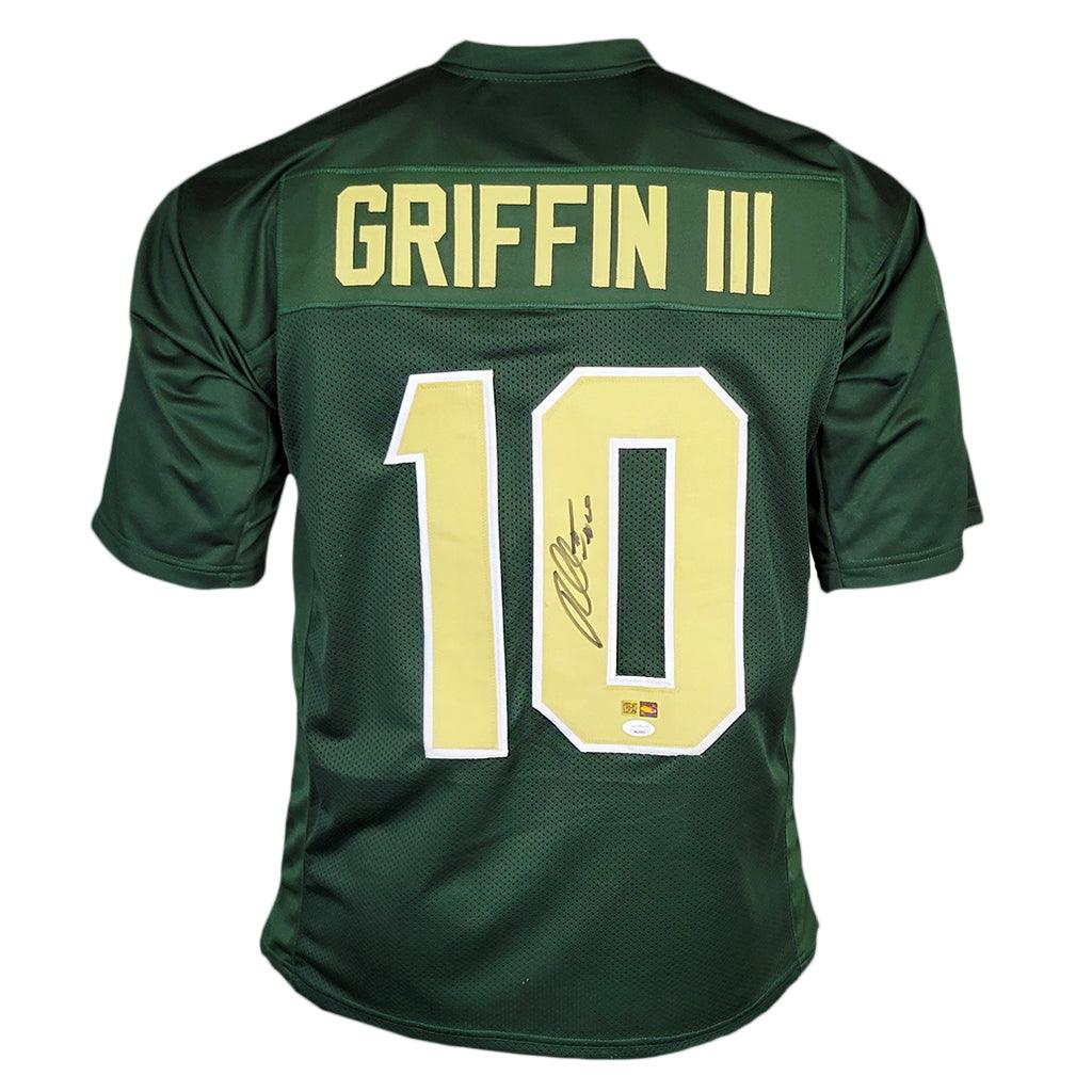 Robert Griffin III Signed Baylor College Green Football Jersey (JSA) — RSA