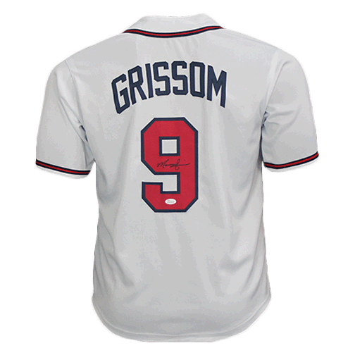 Marquis Grissom Autographed White Throwback Baseball Jersey (JSA) — RSA