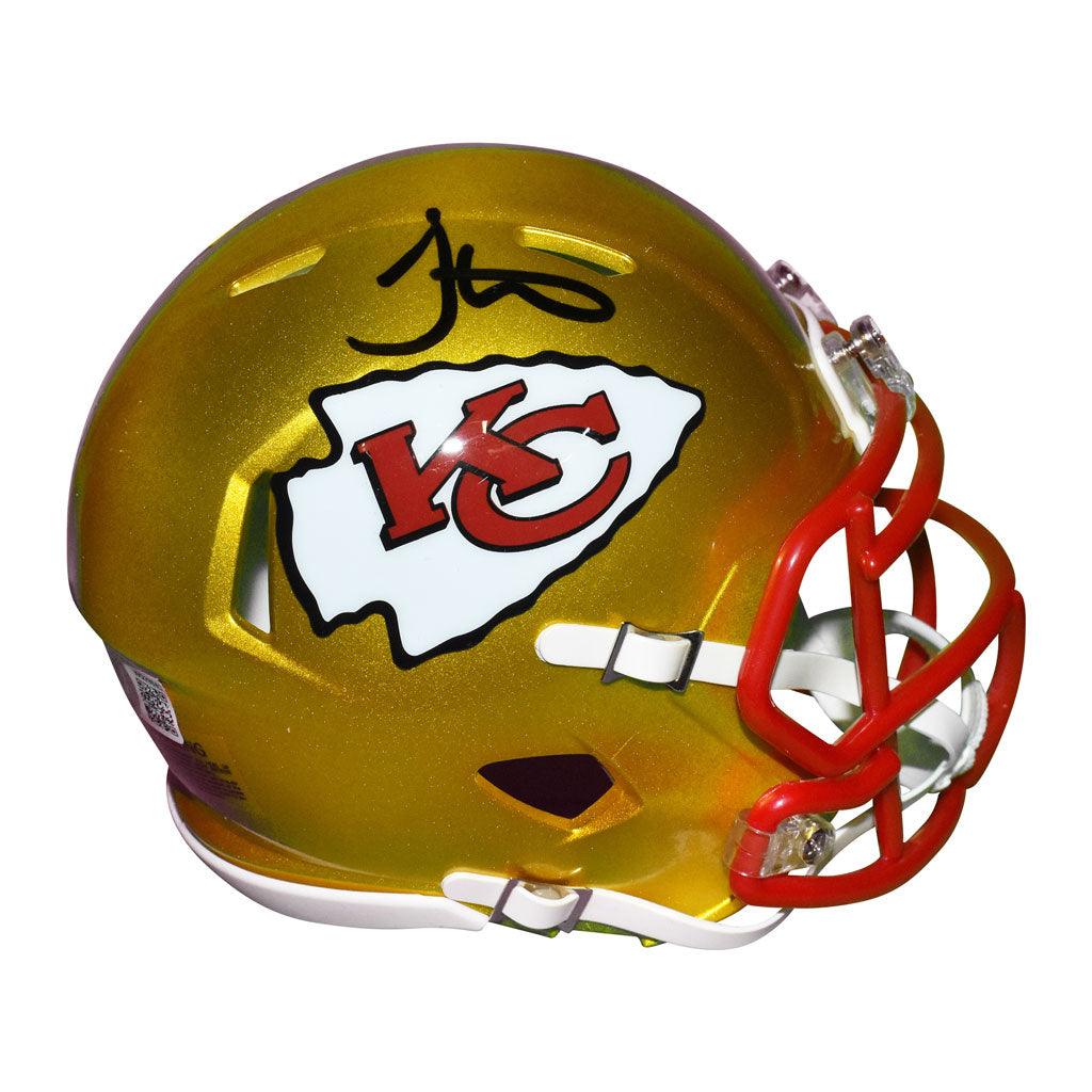 Tyreek Hill Autographed KC Chiefs Flash Mini Helmet-Beckett W