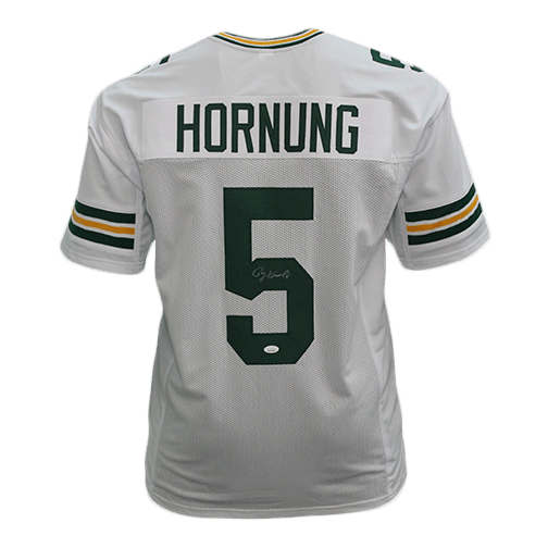 Paul Hornung Autographed Football pro style Jersey White (JSA)