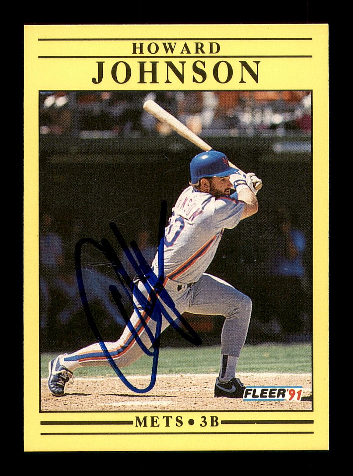 Howard Johnson Autographed Signed Framed New York Mets Jersey 