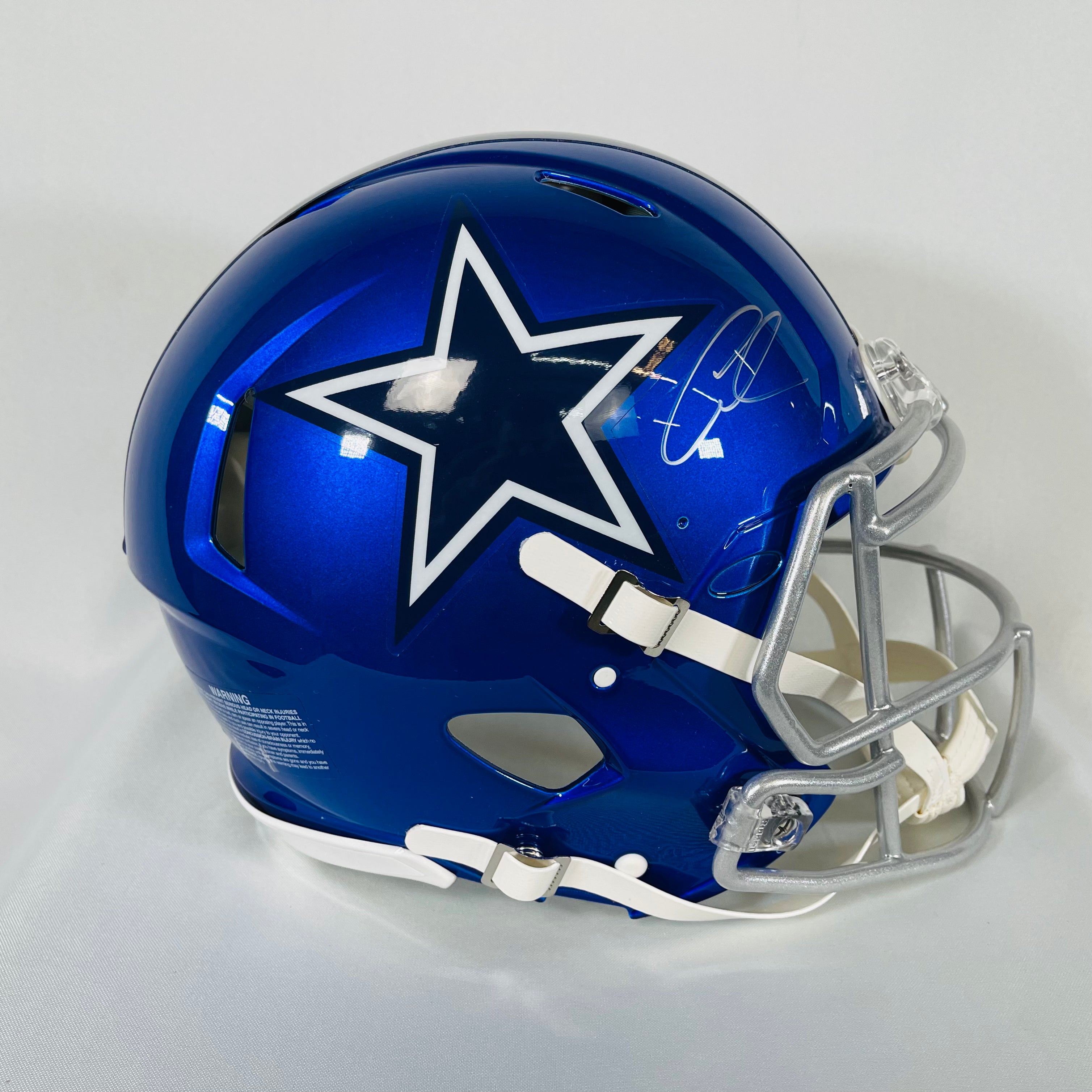 CeeDee Lamb Dallas Cowboys Autographed Riddell Flash Speed Authentic Helmet