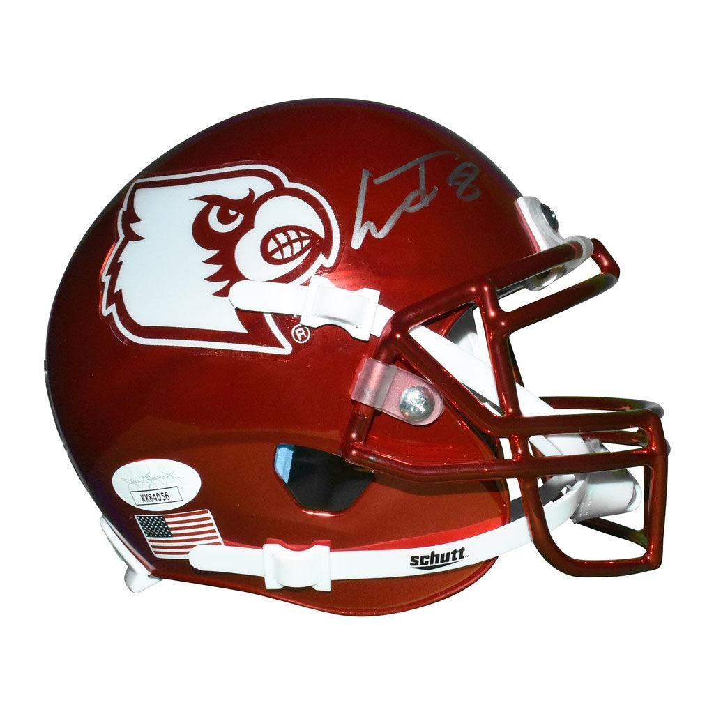 Louisville Cardinals Authentic Mini Football Helmet Red Chrome