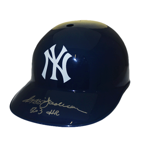 Reggie Jackson Autographed Authentic New York Yankees Batting Helmet signed  JSA