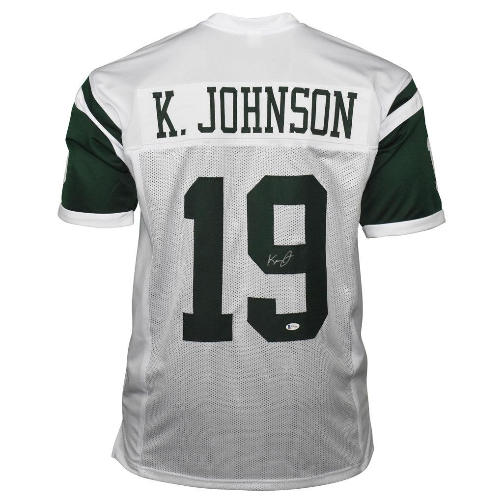 Keyshawn Johnson Signed New York Pro White Football Jersey