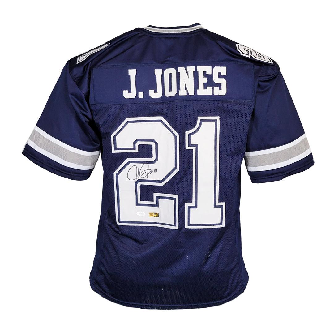 Julius Jones Signed Dallas Blue Football Jersey (JSA) — RSA